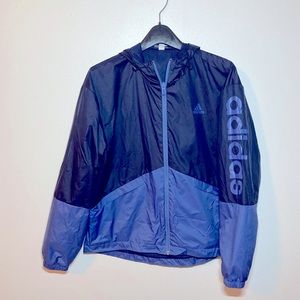 Adidas Primeblue Color Block Rain Jacket. Size XS